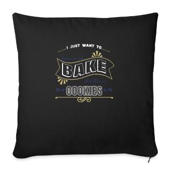 Cadeau Pâtisserie Cadeau Geek Pâtisserie Heureuse Chrétiens - Housse de coussin décorative 45 x 45 cm - noir - Devant