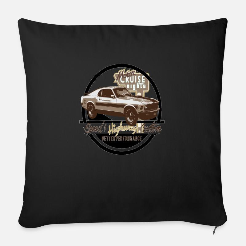 Car - Speed Custom - Sofakissenbezug 45 x 45 cm - Schwarz