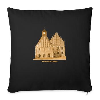 Monastère de Zinna Jüterbog Teltow Brandebourg - Housse de coussin décorative 45 x 45 cm - noir - Devant
