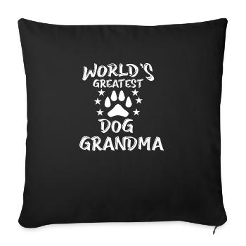 Dog Hund - Sofakissenbezug 45 x 45 cm - Schwarz - Vorne