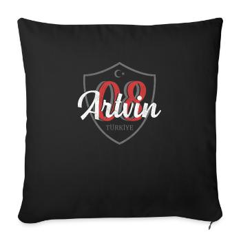 Artvin - Sofa pillowcase 17,3'' x 17,3'' (45 x 45 cm) - black - Front