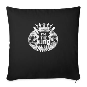 I´m the King - Sofakissenbezug 45 x 45 cm - Schwarz - Vorne