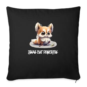 Petit mais puissant - Housse de coussin décorative 45 x 45 cm - noir - Devant