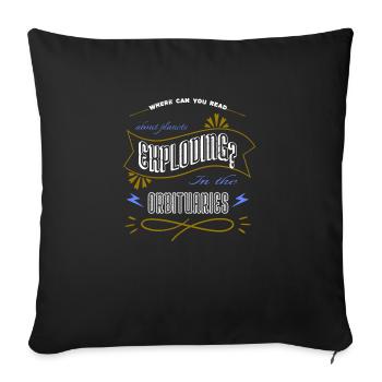 present statement physics quote gift idea gift fun - Sofakissenbezug 45 x 45 cm - Schwarz - Vorne