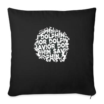 Bass Fishing Tshirts Boats Marine Life Biological - Sofa pillowcase 17,3'' x 17,3'' (45 x 45 cm) - black - Front