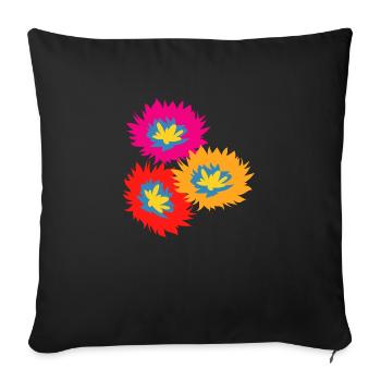 Florist Flower Plant Nature Gardener - Sofa pillowcase 17,3'' x 17,3'' (45 x 45 cm) - black - Front