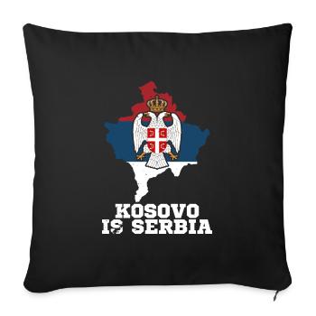 Belgrade Serbian Serbia Serbian Srbija Yugoslavija - Sofakissenbezug 45 x 45 cm - Schwarz - Vorne
