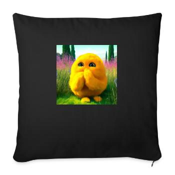 surprising cuddle - Sofa pillowcase 17,3'' x 17,3'' (45 x 45 cm) - black - Front