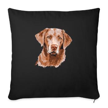 Chesapeake Bay Retriever - Sofa pillowcase 17,3'' x 17,3'' (45 x 45 cm) - black - Front