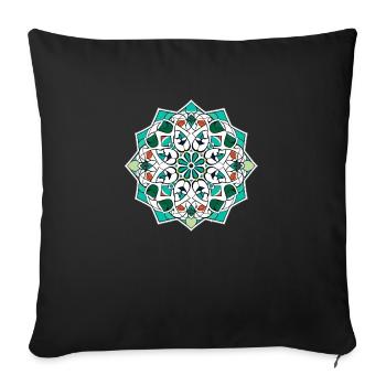 Orientalische Folklore - Sofakissenbezug 45 x 45 cm - Schwarz - Vorne