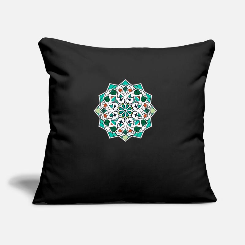 Folklore oriental Housse de coussin décorative 45 x 45 cm
