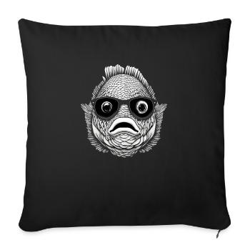 Funny Quote Humor Animation Adventure Statement - Sofa pillowcase 17,3'' x 17,3'' (45 x 45 cm) - black - Front