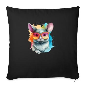 José Chinchilla - Housse de coussin décorative 45 x 45 cm - noir - Devant