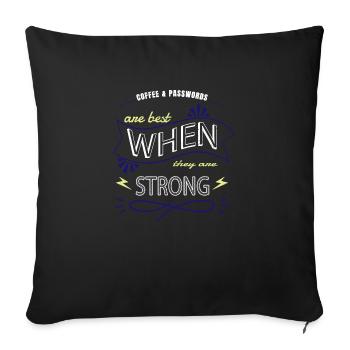 ethical hacker anonymous mask funny equestrian - Sofa pillowcase 17,3'' x 17,3'' (45 x 45 cm) - black - Front