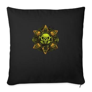 Chernobyl atom 10 - Sofa pillowcase 17,3'' x 17,3'' (45 x 45 cm) - black - Front