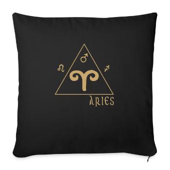 Ram - Sofa pillowcase 17,3'' x 17,3'' (45 x 45 cm) - black - Front
