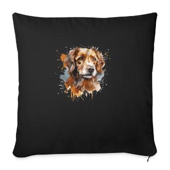 Chemise pour chien - Housse de coussin décorative 45 x 45 cm - noir - Devant