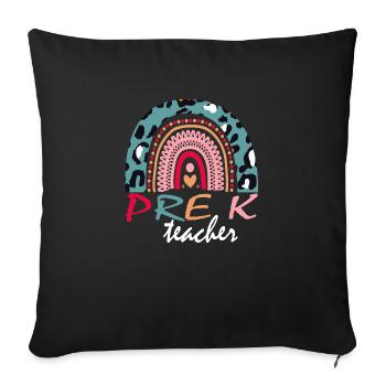 Boho Pre-K Squad Geschenk - Sofakissenbezug 45 x 45 cm - Schwarz - Vorne