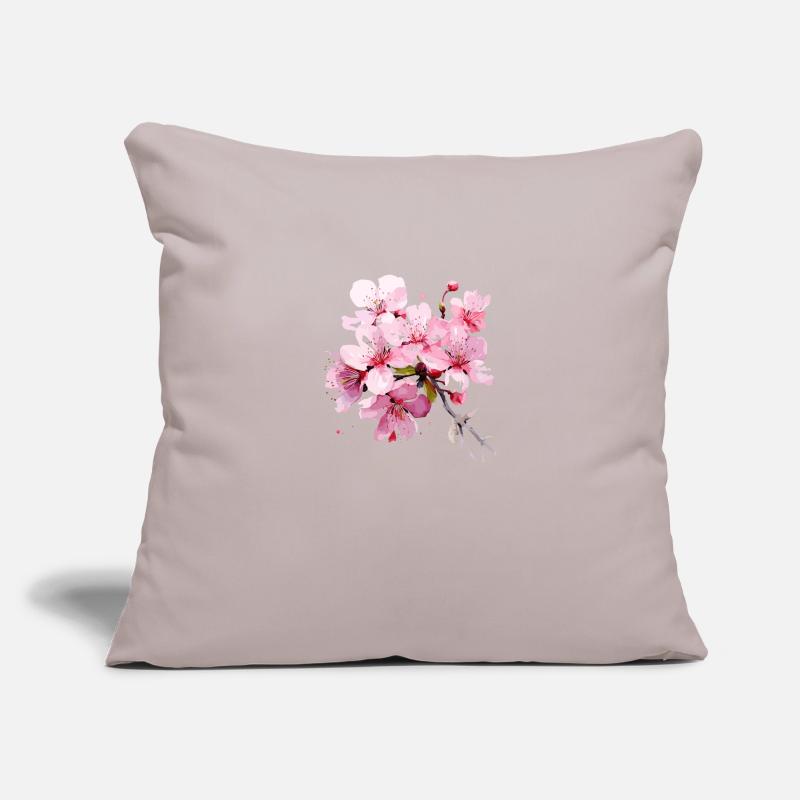 Fleur Housse de coussin décorative 45 x 45 cm