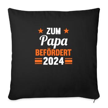 Werdender Papa 2042 - Sofakissenbezug 45 x 45 cm - Schwarz - Vorne