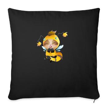 Teemo - Sofakissenbezug 45 x 45 cm - Schwarz - Vorne