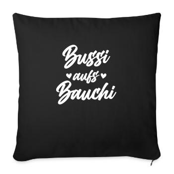 Lustiger Spruch Witzig Humor Geschenkidee - Sofakissenbezug 45 x 45 cm - Schwarz - Vorne