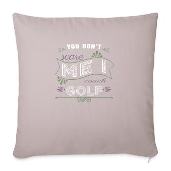 golfhorloge golfhair putter sports dictons sport - Housse de coussin décorative 45 x 45 cm - taupe clair - Devant