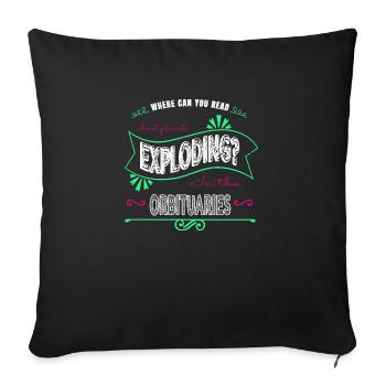 Night Sky Awesome Astronomy Gifts Present Idea - Housse de coussin décorative 45 x 45 cm - noir - Devant