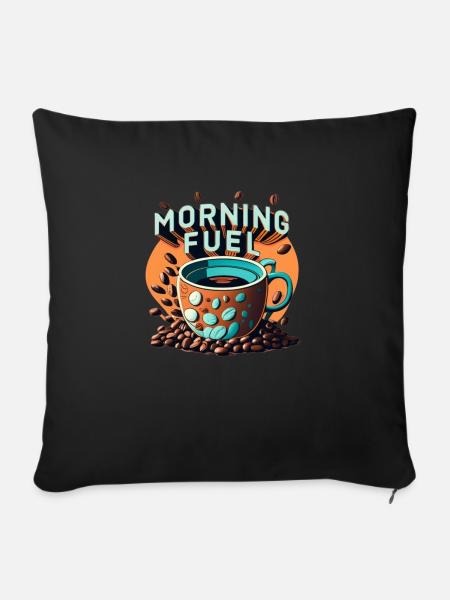 Morgens - Sofakissenbezug 45 x 45 cm - Schwarz
