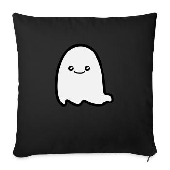 ghost comic - Sofakissenbezug 45 x 45 cm - Schwarz - Vorne
