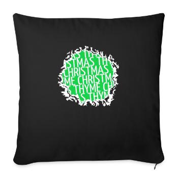 quote baby present idea dinosaur gift idea santa - Sofakissenbezug 45 x 45 cm - Schwarz - Vorne