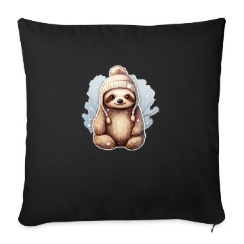 Paresseux Style - Housse de coussin décorative 45 x 45 cm - noir - Devant