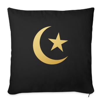 Ramadan Mubarak muslim islam Fasten moslem Allah - Sofakissenbezug 45 x 45 cm - Schwarz - Vorne