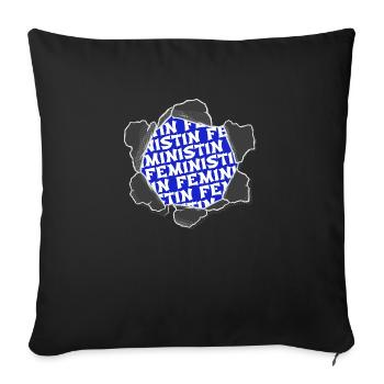 Bday Fun Protest Fille Femme Femmes 2018 Femme - Housse de coussin décorative 45 x 45 cm - noir - Devant