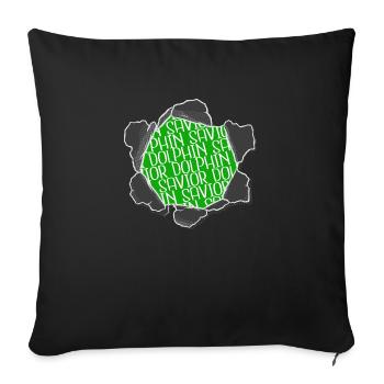 bday catfish tshirts animals valuable present idea - Sofakissenbezug 45 x 45 cm - Schwarz - Vorne