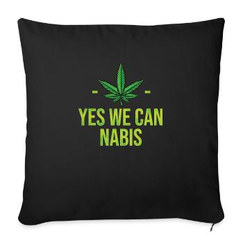 Oui, nous pouvons nabis ! - Housse de coussin décorative 45 x 45 cm - noir - Devant