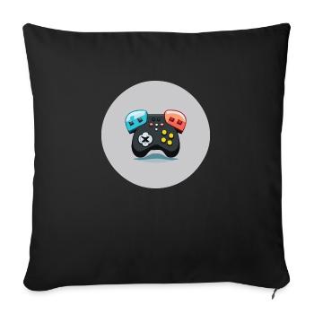 jeu - Housse de coussin décorative 45 x 45 cm - noir - Devant