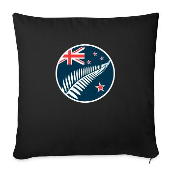 Nouvelle-Zélande Aotearoa Kiwi 5 - Housse de coussin décorative 45 x 45 cm - noir - Devant