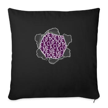Clubs de lecture Cool Gift Present Exploration littéraire - Housse de coussin décorative 45 x 45 cm - noir - Devant