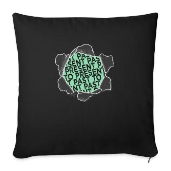statement quote memory preservation birthday - Sofakissenbezug 45 x 45 cm - Schwarz - Vorne