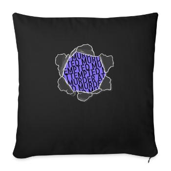 Jokes Reading List Funny Literary Genres - Sofa pillowcase 17,3'' x 17,3'' (45 x 45 cm) - black - Front