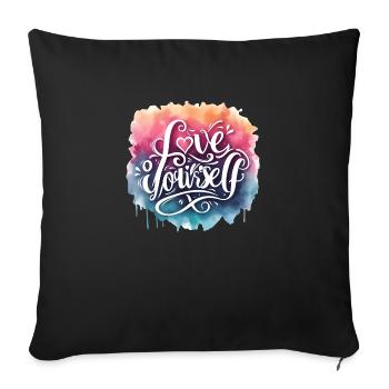 Je suis comme je suis - Housse de coussin décorative 45 x 45 cm - noir - Devant