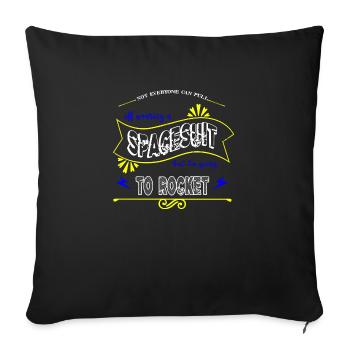 Birthday Weightless Astronomy Gifts - Sofa pillowcase 17,3'' x 17,3'' (45 x 45 cm) - black - Front