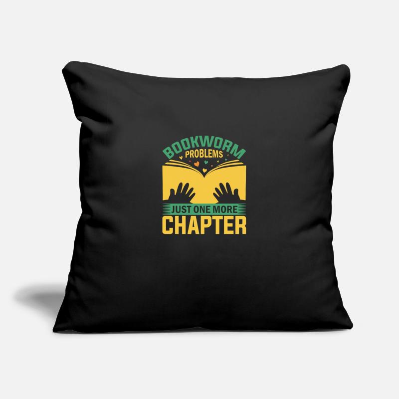 Bookworm Problems - Just One More Chapter Sofa pillowcase 17,3'' x 17,3'' (45 x 45 cm)