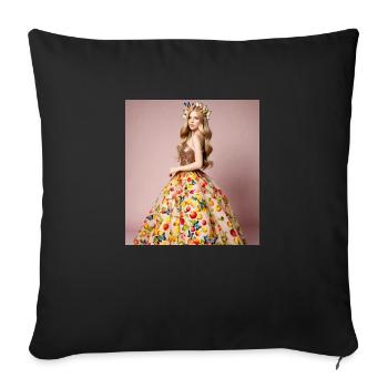 Tolles Kleid - Sofakissenbezug 45 x 45 cm - Schwarz - Vorne