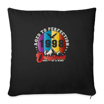 Perfection 1998 -26th Anniversary,Original - Sofa pillowcase 17,3'' x 17,3'' (45 x 45 cm) - black - Front