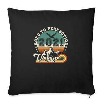 2025 Vintage Anniversaire Rétro 2022.Edition 2025. - Housse de coussin décorative 45 x 45 cm - noir - Devant