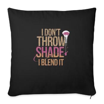 Beauty-Look für starke Frauen mit Stil - Sofakissenbezug 45 x 45 cm - Schwarz - Vorne