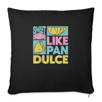 Design mignon pour Pan Dulce - Housse de coussin décorative 45 x 45 cm - noir - Devant
