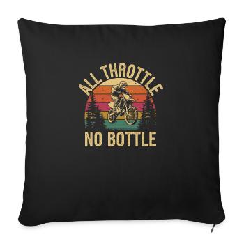 Pure motocross passion - Sofa pillowcase 17,3'' x 17,3'' (45 x 45 cm) - black - Front